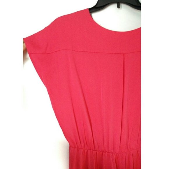 DVF DIANE VON FURSTENBERG coral silk dress - Picture 14 of 16